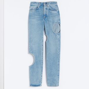 Off-White Meteor denim cut out jeans